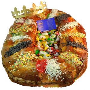 Roscón de Reyes de crema tostada